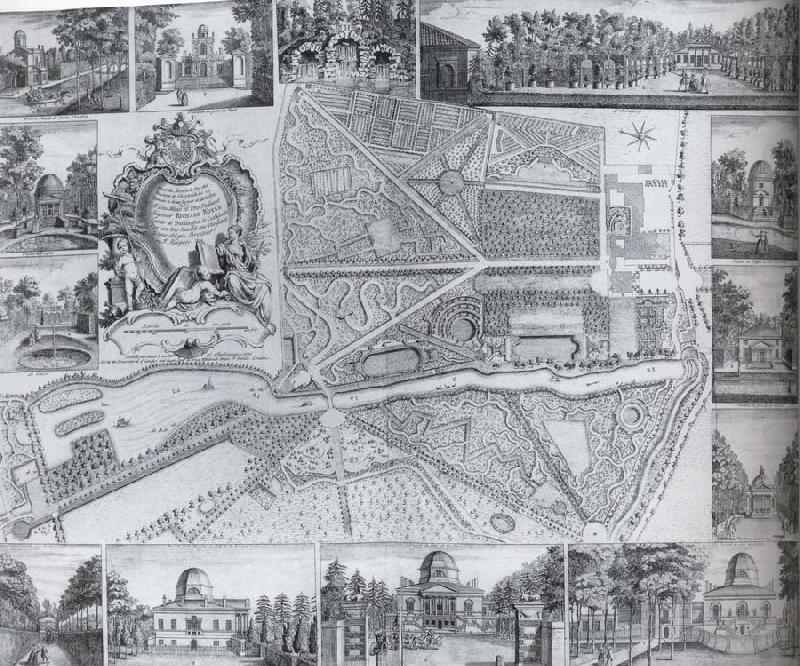 Plan and views of Chiswick House, unknow artist